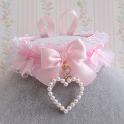 粉紅色 白色 蕾絲  蘿莉塔 項鍊 Choker Necklace Collar 第3張的照片