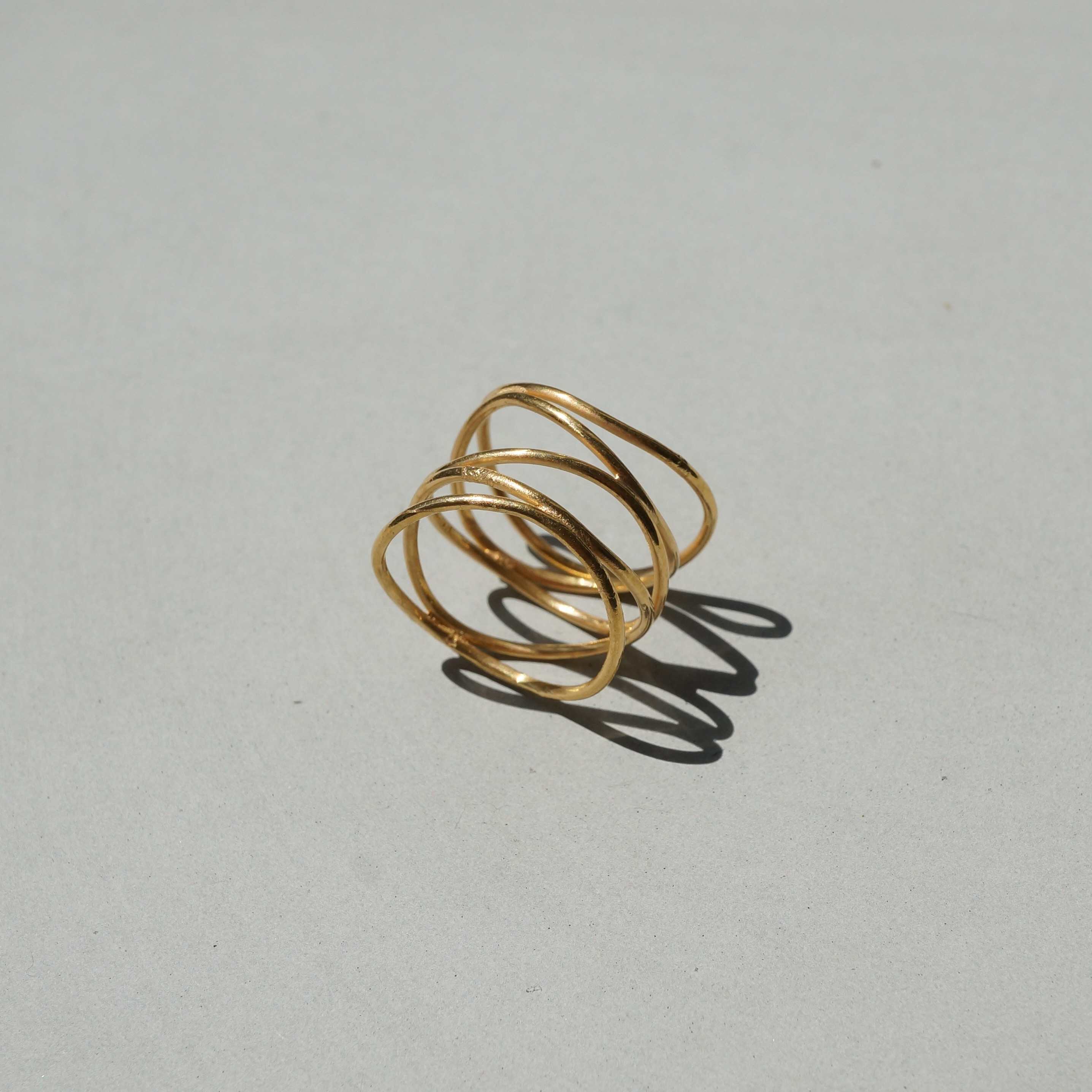 5Wave Ring gold sv925 リング K18plating