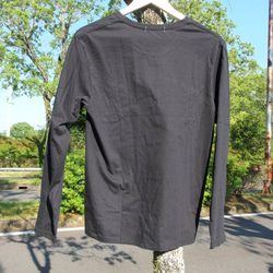 ワンダフルワールドTシャツ　長袖　ブラック　プレゼント　ペア　アウトドア　カワイイ　格好いい　カットソー　オシャレ 4枚目の画像