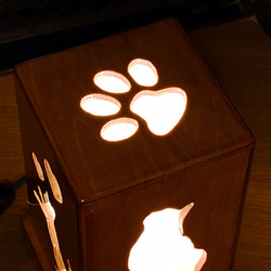 木の猫ランプ(小) 650 9枚目の画像