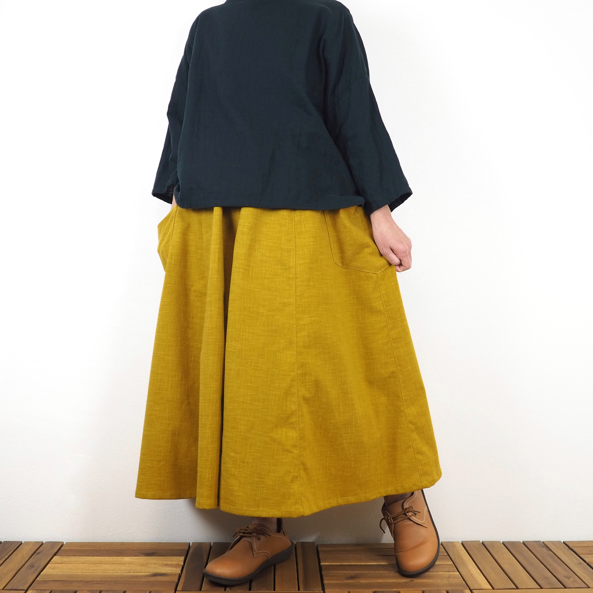 Furusuキュロット（木綿 からし）【受注生産対応】