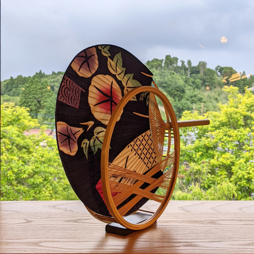 駿河竹細工 竹製品 うちわ立て うちわ置き 夏のインテリア 涼しげ 癒し  