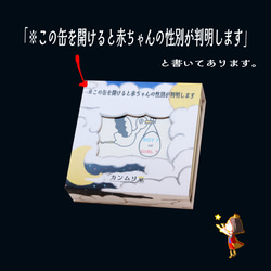 送料無料 3営業日内に発送いたします。ジェンダーリビール専用、性別発表、サプライズに最適クッキー缶 2枚目の画像