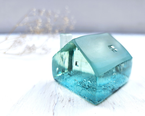 ガラスの家 置物 銅箔 立体・オブジェ スタジオ シャイン 通販