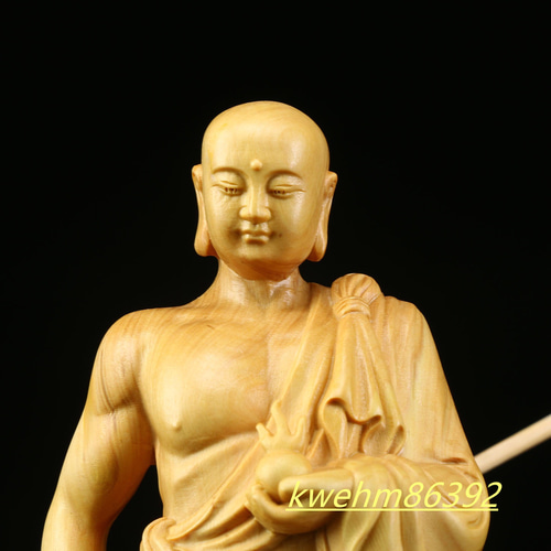 仏教美術品 木製仏像 地蔵菩薩立像 仏師で仕上げ品 実木彫刻