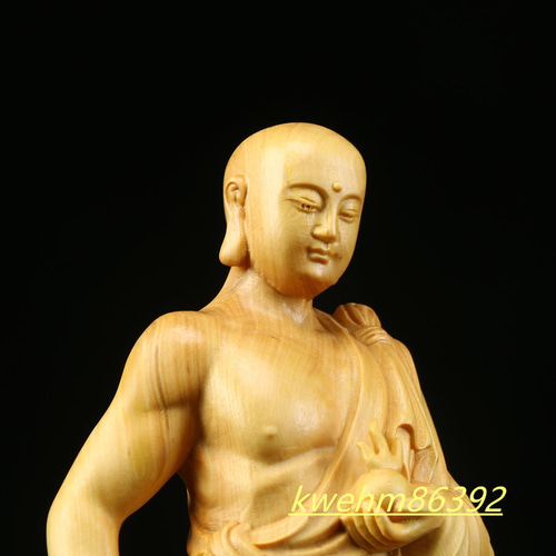 仏教美術品 木製仏像 地蔵菩薩立像 仏師で仕上げ品 実木彫刻 精密細工