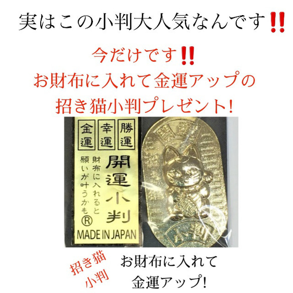 「親子がま口」 宝くじ高額当選者も注目の運の良い日カレンダー2年分&縁起の良い｢招き猫小判｣もプレゼント! 6枚目の画像