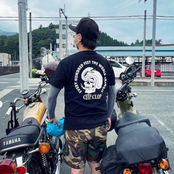 T Shirt / Skull & Snake / BK 7枚目の画像