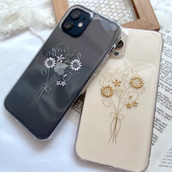 YN-16su,【bouquet summer】,スマホケース　クリアケースiPhone14 iPhone13, 6枚目の画像