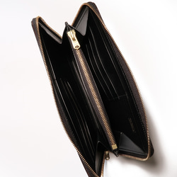 ブライドルレザー ラウンドファスナー ウォレット　ラウンドジップ ウォレット　財布　ブラック　ダークブラウン 8枚目の画像