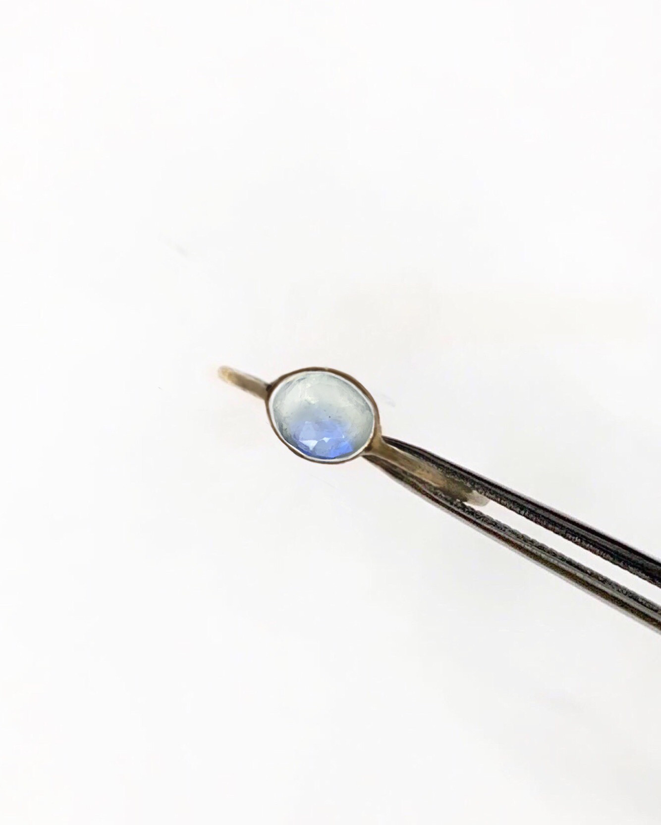 一点もの k18 Rainbow Moonstone FF リング No.2/ 受注制作 26,000円