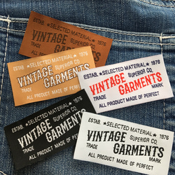 ロゴタグVINTAGE GARMENT 10枚セット　布タグ 1枚目の画像