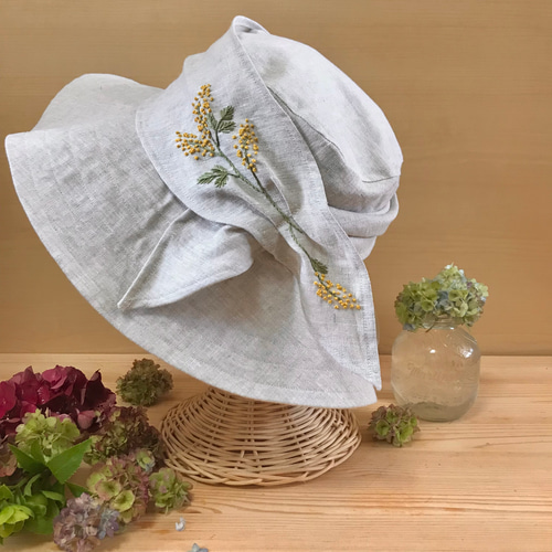 刺繍綿帽子　美品 刺繍レースの綿帽子〜bouquet Ⅱ〜 - 午睡館 maison siesta | minne