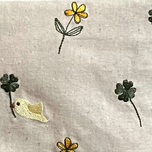 刺繍ポーチ トリさんとクローバー ポーチ chocori 通販 14172503