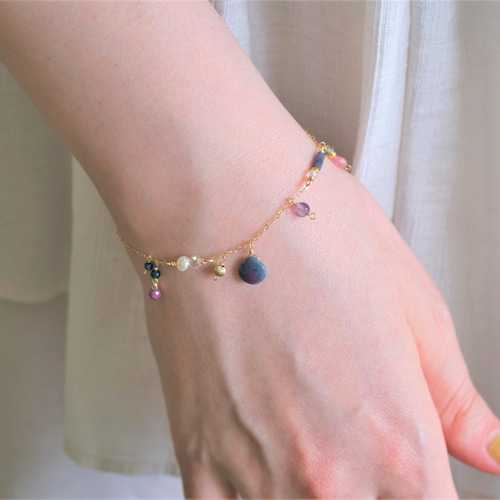 New!Ruby in zoisite bracelet：ルビーインゾイサイト チェーン