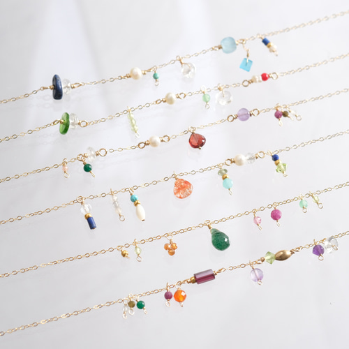 New!Ruby in zoisite bracelet：ルビーインゾイサイト チェーン