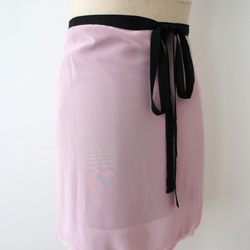 芭蕾裹身裙 [Reversible Black x Pink 43-118] DS127reversible BKPK 第8張的照片
