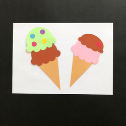 【夏の壁面飾り】夏の彩り　スイカ　ひまわり　かき氷　アイスクリーム 3枚目の画像