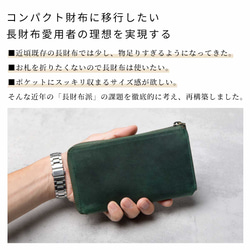 [小號長版皮夾 TIDY2.0] 真皮長版皮夾 男女皆宜 海軍藍 HAW021 第4張的照片