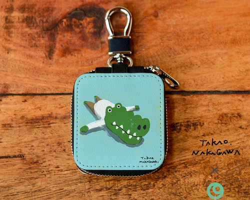 デニムリメイク☆ボックスマルチミニポーチ☆イヤホンケース☆コーギー☆No.11 デニムリメイク☆ボックスマルチミニポーチ☆イヤホンケース