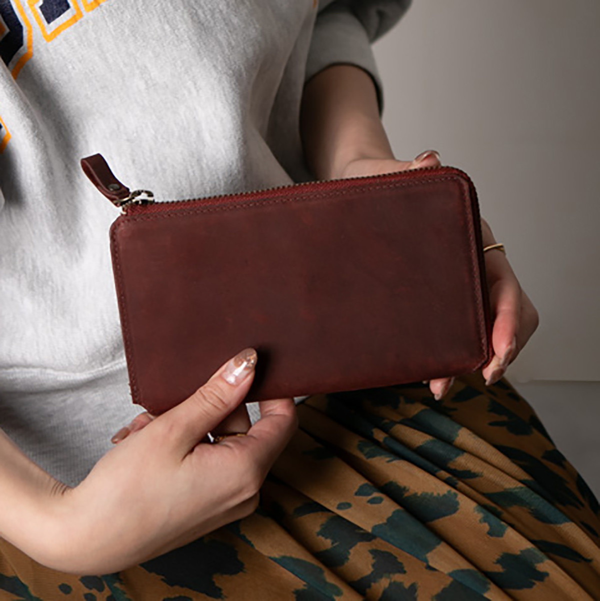 【小さい長財布 TIDY2.0】長財布 本革 軽量 おすすめ メンズ レディース ワイン HAW021