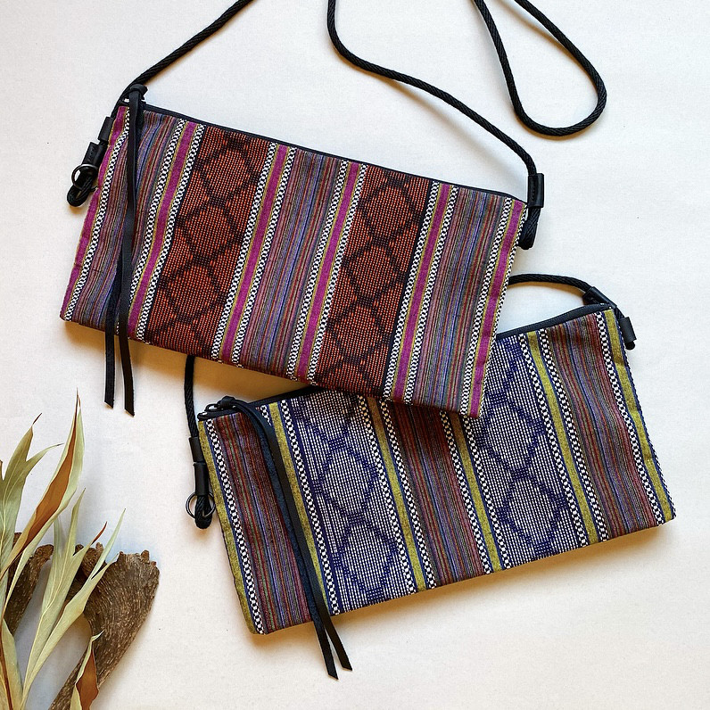 ZIP BAG　M (long)    全2色　インドイカット