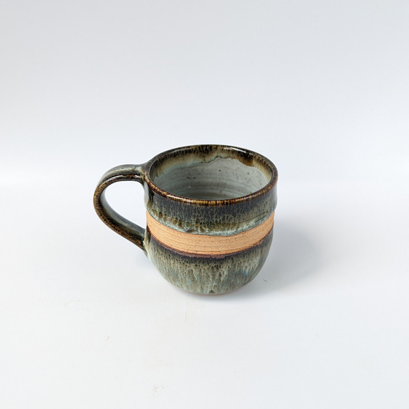 海鼠釉のコーヒーカップ　　　【カフェ　手仕事　民藝　窯元　和　陶器】 5枚目の画像