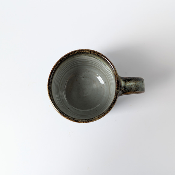 海鼠釉のコーヒーカップ　　　【カフェ　手仕事　民藝　窯元　和　陶器】 4枚目の画像