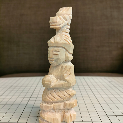 手彫り 仏像 円空仏 善女龍王 彫刻 恵寛 通販 14173941｜Creema