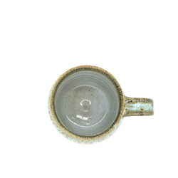 ブルーグリーンのマグカップ　　　【カフェ　手仕事　民藝　窯元　和　陶器】 4枚目の画像