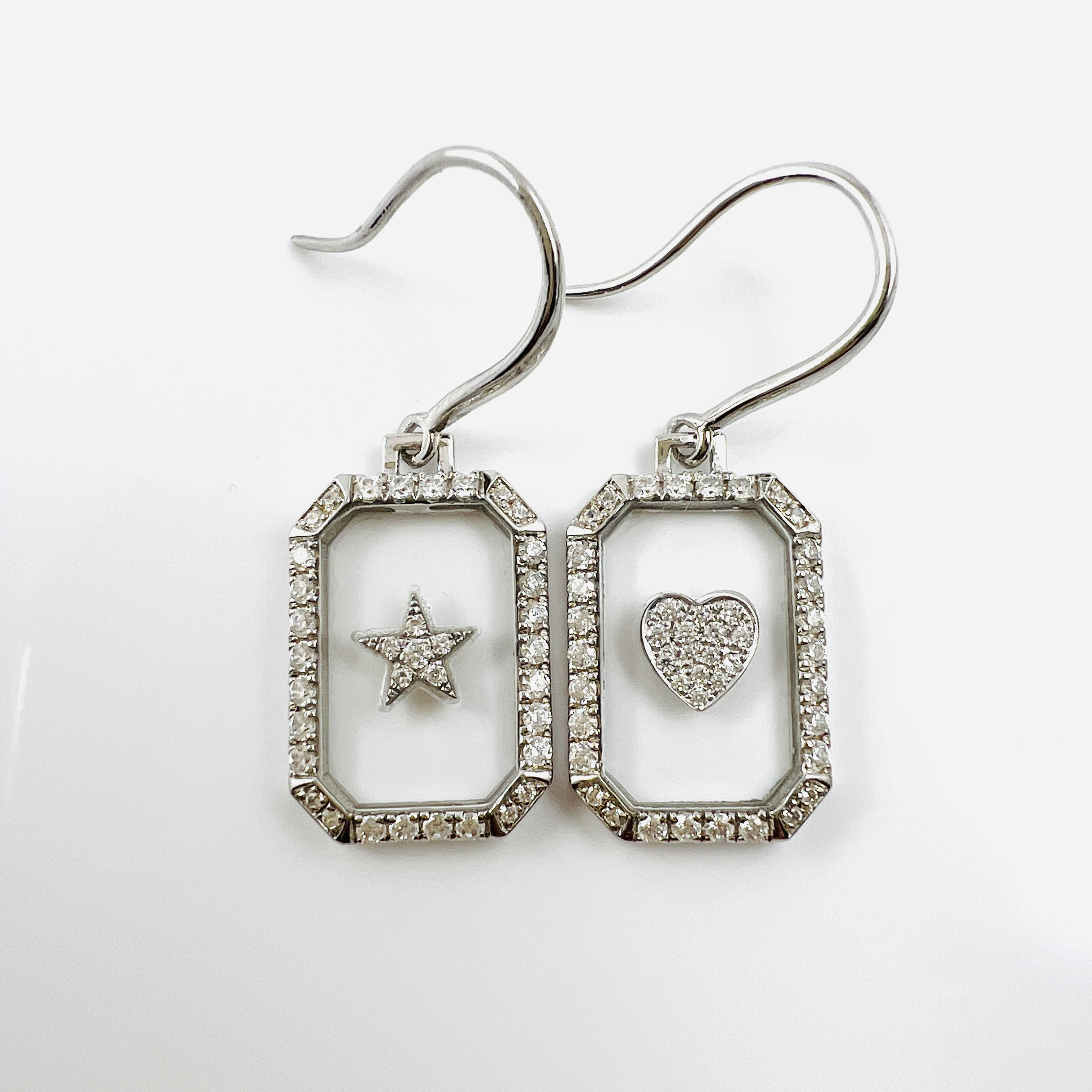 5歳若く見える⭐︎♡異素材ピアス　1点物　即購入可 0503-20