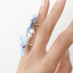 2way connection ring♡lilac 4枚目の画像