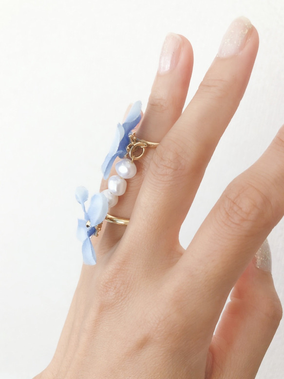 2way connection ring♡lilac 4枚目の画像
