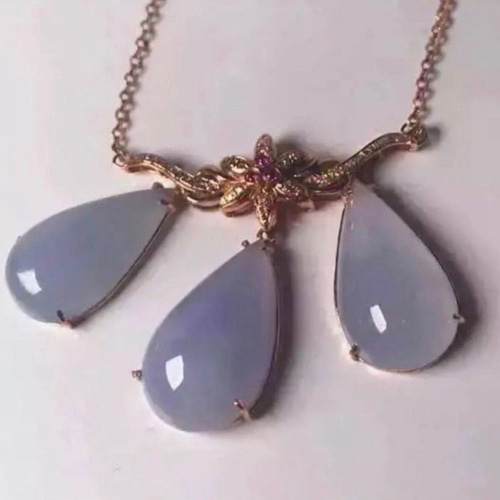 k18 翡翠ルビーダイヤペンダント