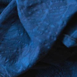 有機棉靛藍染色提花編織髮圈【大、小兩套】 第6張的照片