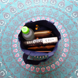 Kogin 刺繡手提包 迷你靛藍 [午餐袋 ☺︎ 刺繡] Cesky Pompom ⌘ 訂製 ⌘ 第3張的照片