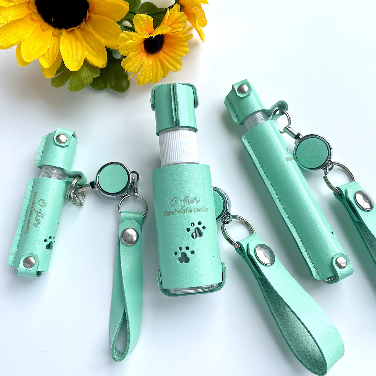 50個 スプレーボトル キーホルダー付き 詰め替えボトル 30ML ボトル