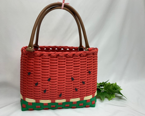 ItDogs イットドッグス赤カゴバック candy bag チュチュレース