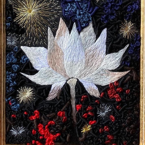 光影』 刺繍絵 刺繍アート その他アート あきのかぜ 通販