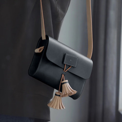 Tassel Pochette，真皮手工單肩包，外出包，夏季包 第8張的照片