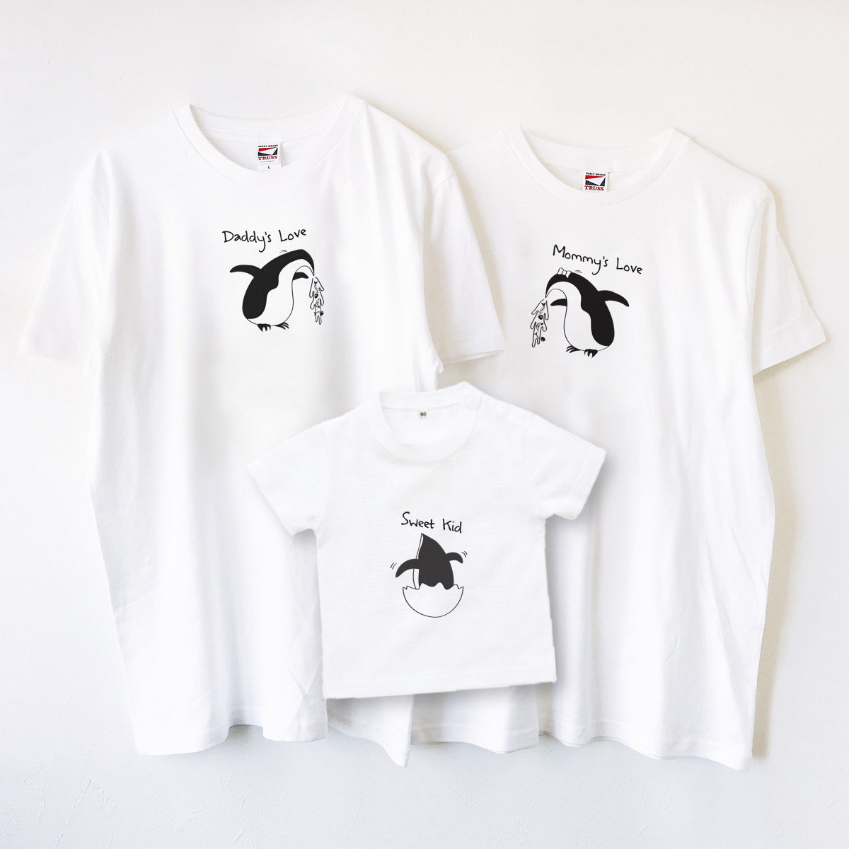 ご家族 可愛いTシャツ 3点セット DCP0037