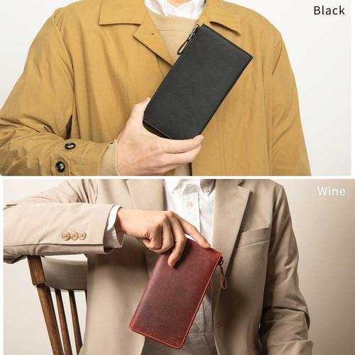 本革　牛革　長財布　キャメル 長財布 本革 TIDY 大容量 メンズ レディース キャメル HAW009 長財布