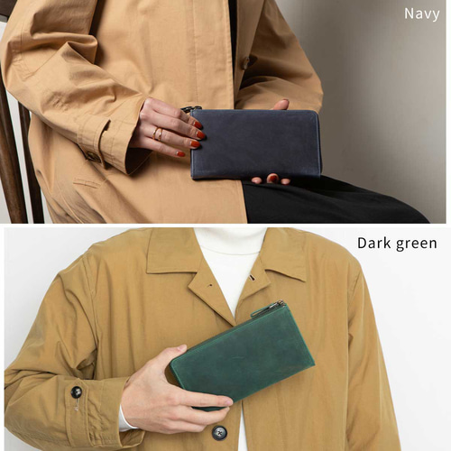 長財布 本革 TIDY 大容量 メンズ レディース キャメル HAW009 長財布