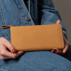 長財布 本革 TIDY 大容量 メンズ レディース キャメル HAW009 長財布