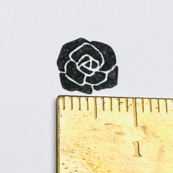【促銷用】玫瑰*10mm正方形*橡皮圖章* 第8張的照片