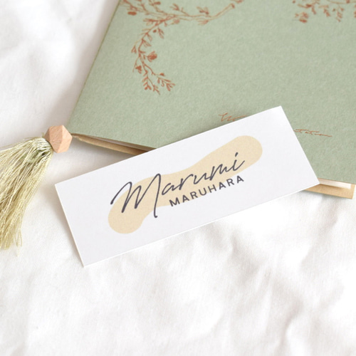 1枚 ¥60 】スリム席札｜シンプルカラー 席次表・席札・メニュー表