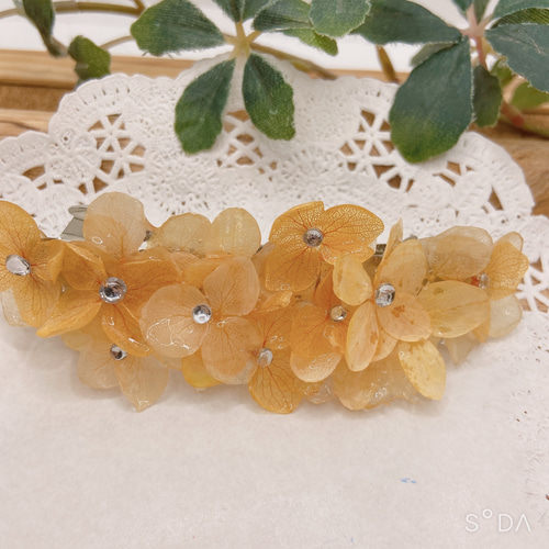 ととろん♬︎ 476*紫陽花のバレッタ(6cm) ととろん♬︎ 476*紫陽花のバレッタ(6cm) 紫陽花の髪留め - 亜紗 -stereo