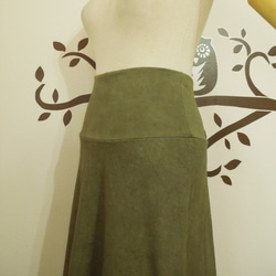 asana ヘンプコットン ロングスカート121●草木染めマンゴーインディゴ 12枚目の画像