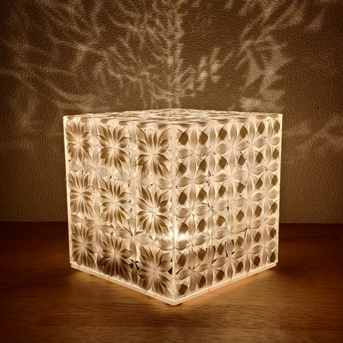 和紙切子【四角】 スタンドライト・テーブルランプ しき 通販 14176850