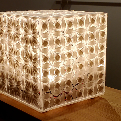 アンティーク切子スタンド 古道具 廃材リメイクのスタンドZライト | MANSIKKA